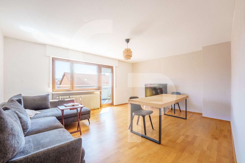 3 ZIMMER + 2 BALKONE + STELLPLATZ: VERMIETETE KAPITALANLAGE IN NECKARNÄHE
